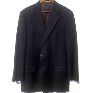 42L Hickey-Freeman Black Blazer for Men